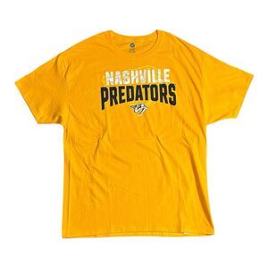 Nashville Predators NHL Hockey T Shirt Men’s XL Yellow